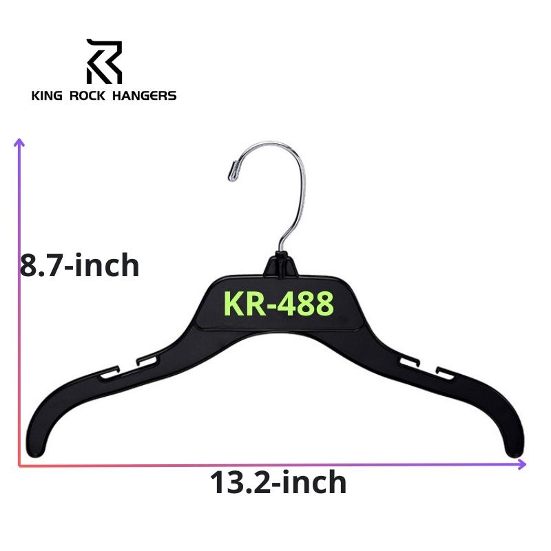 Colgador de plástico de 13.2 pulgadas: duradero y versátil KR-488 para niños