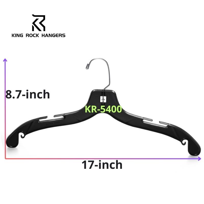 Transform Your Closet with KR - 5400B Black Plastic Hangers!