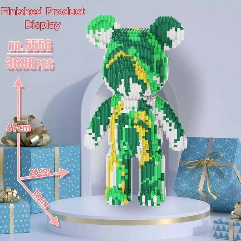 Discover the Oversized Plastic Building-Block Bear