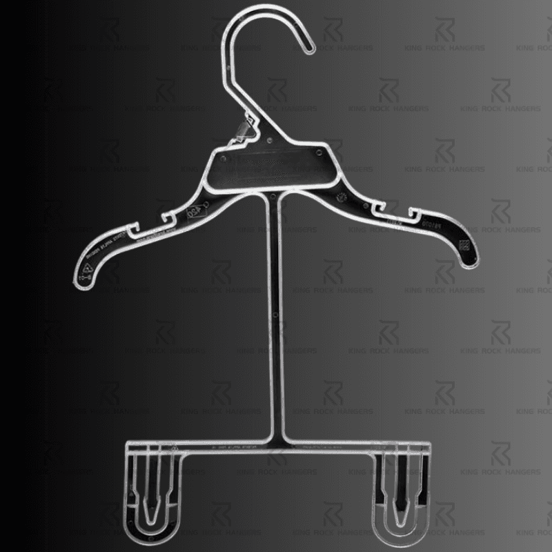 Children's Plastic Hanger: Space-Saving 2-in-1 Solution