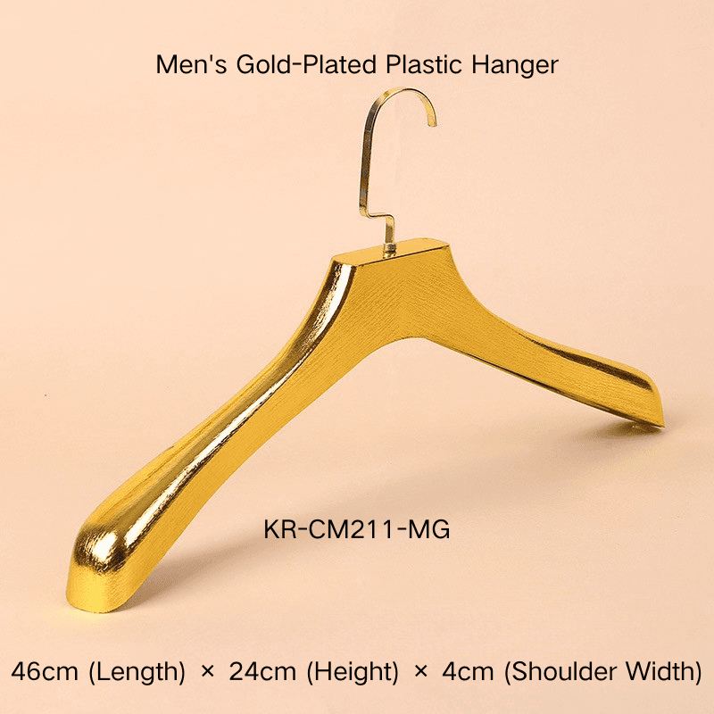 Cintres de costume galvanisés de luxe : cintres en plastique dorés/or rose en gros